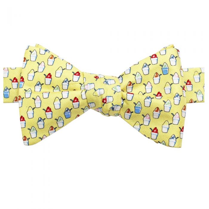 Snoballs King Cake Yellow Bow Tie